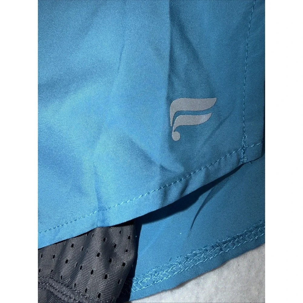 Fabletics‎ Women's Lined Running Shorts Blue Athletic Workout Gym Size L Approx